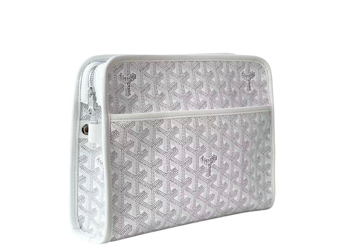 Goyard Jouvence Toiletry Bag PM white